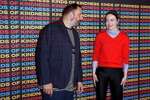 Yorgos Lanthimos and Emma Stone